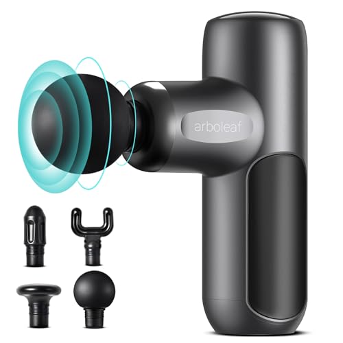 arboleaf Mini Massage Gun Deep Tissue, Percussion Muscle Massager for Back Pain Relief, Portable Small Travel Size, Quiet Massager, Gifts for Woman Man
