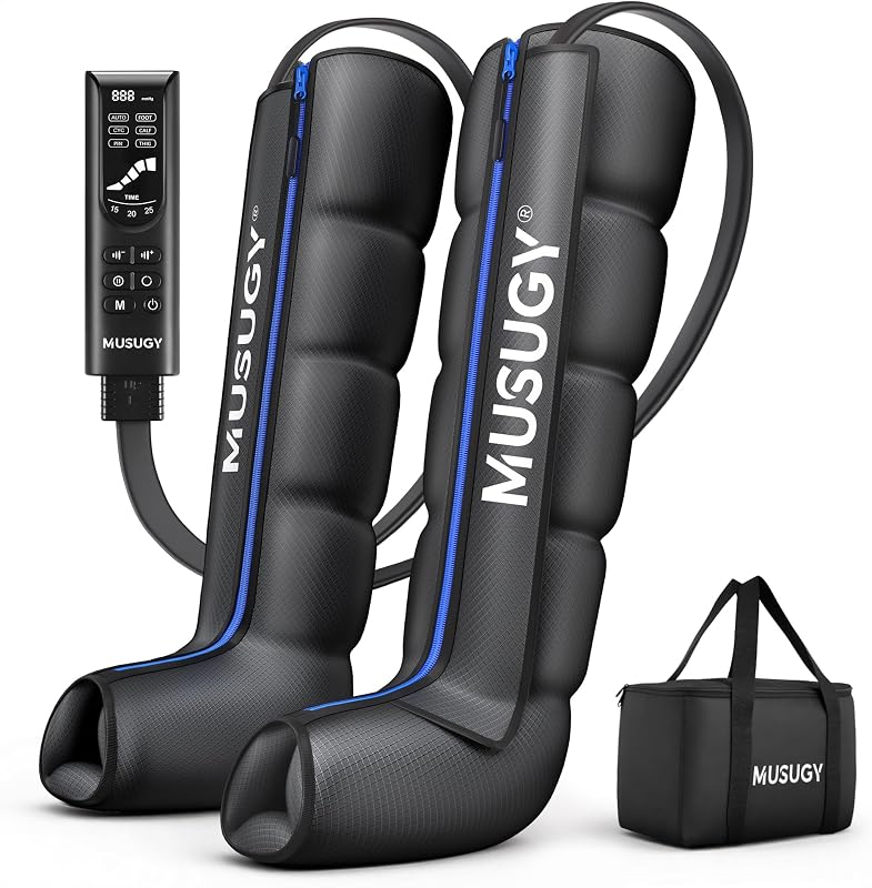 Musugy Sequential Leg Compression Massager for Circulation : Full Leg